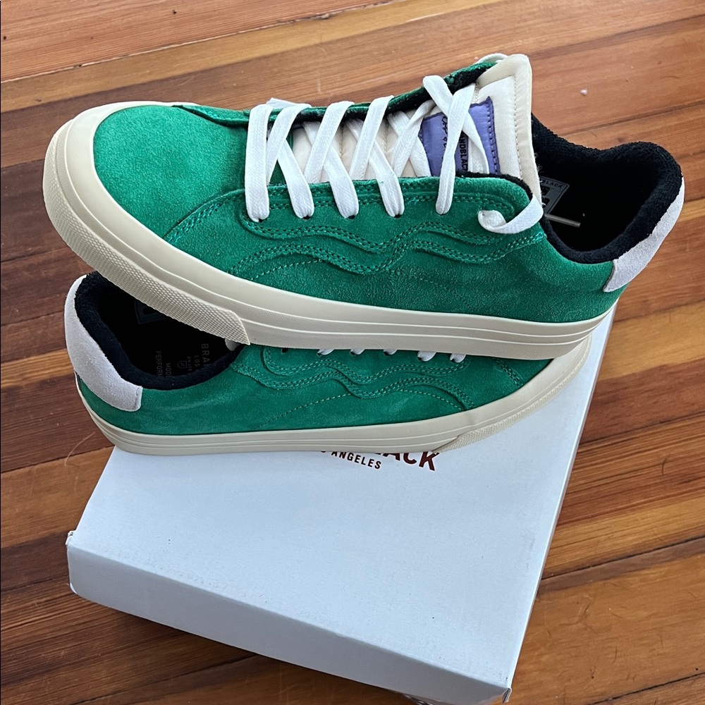 Brandblack Green Suede Sneakers